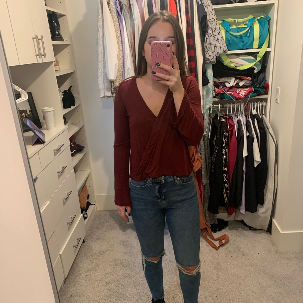 Maroon/Red Top - image 2